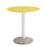 HAY Zahradní stůl Ceramic Ø70, Bright Yellow - DESIGNSPOT