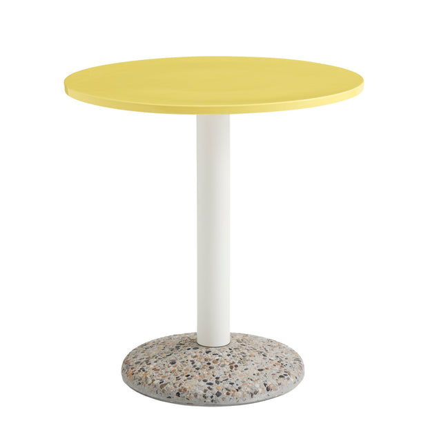 HAY Zahradní stůl Ceramic Ø70, Bright Yellow - DESIGNSPOT