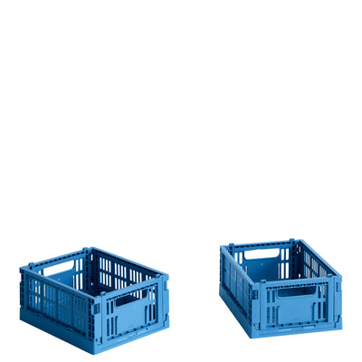 HAY Úložné boxy Colour Crate XS, 2 kusy, Electric Blue - DESIGNSPOT