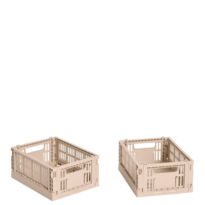 HAY Úložné boxy Colour Crate, Mini, 2 kusy, Powder - DESIGNSPOT
