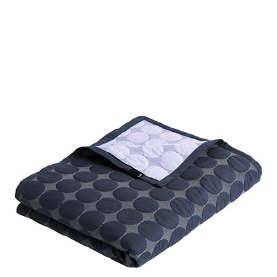 HAY Přehoz na postel Mega Dot (Organic), Midnight Blue - DESIGNSPOT