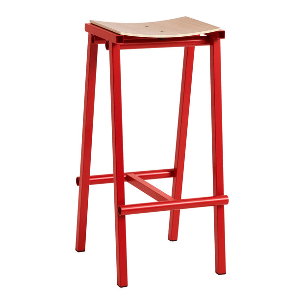 Hay Barová stolička Taburete 8 Bar Stool, High, Signal Red - DESIGNSPOT