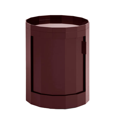 HAY Úložný stolek Facet, Low, Burgundy - DESIGNSPOT