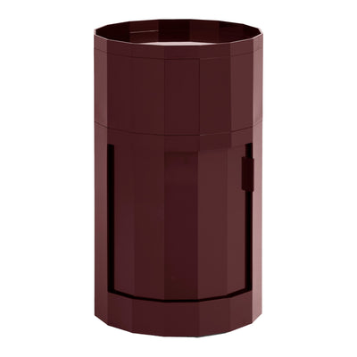HAY Úložný stolek Facet, High, Burgundy - DESIGNSPOT