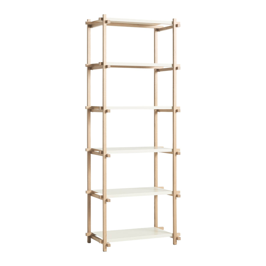 Policový systém Woody Column High, Oak / Almond White