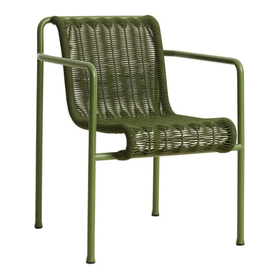 HAY Zahradní židle Palissade Cord Dining Armchair, Olive - DESIGNSPOT