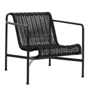 HAY Zahradní křeslo Palissade Cord Lounge Low, Anthracite - DESIGNSPOT