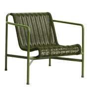 HAY Zahradní křeslo Palissade Cord Lounge Low, Olive - DESIGNSPOT