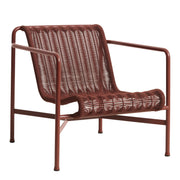 HAY Zahradní křeslo Palissade Cord Lounge Low, Iron Red - DESIGNSPOT