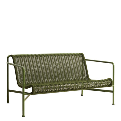 HAY Zahradní pohovka Palissade Cord Lounge, Olive - DESIGNSPOT