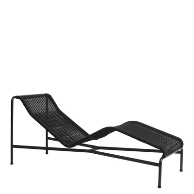 HAY Zahradní lehátko Palissade Cord Chaise Longue, Anthracite - DESIGNSPOT