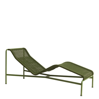 HAY Zahradní lehátko Palissade Cord Chaise Longue, Olive - DESIGNSPOT