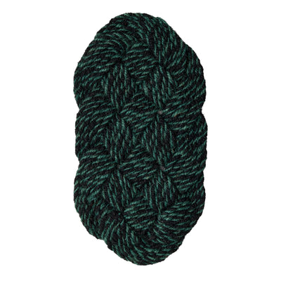 HAY Rohožka Coco, Swirl, Green and Black - DESIGNSPOT
