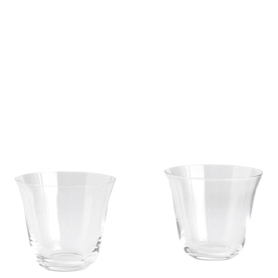 HAY Křišťálove skleničky Curve Tumbler, Clear - DESIGNSPOT