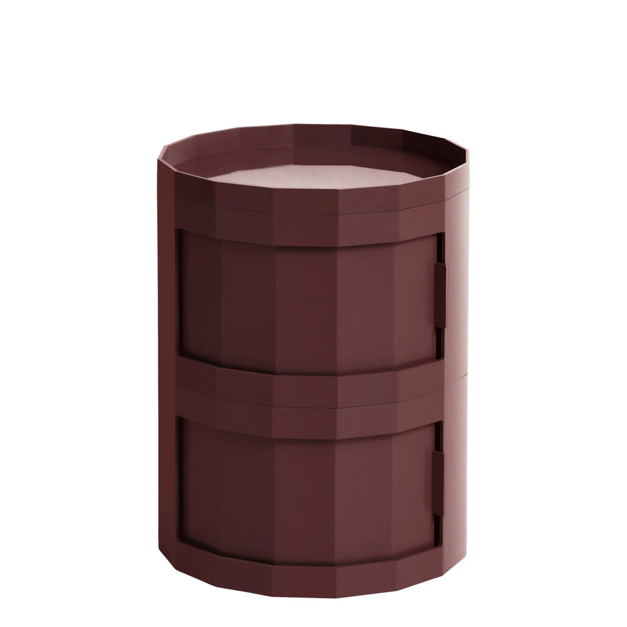 Úložný stolík Facet 20, Burgundy