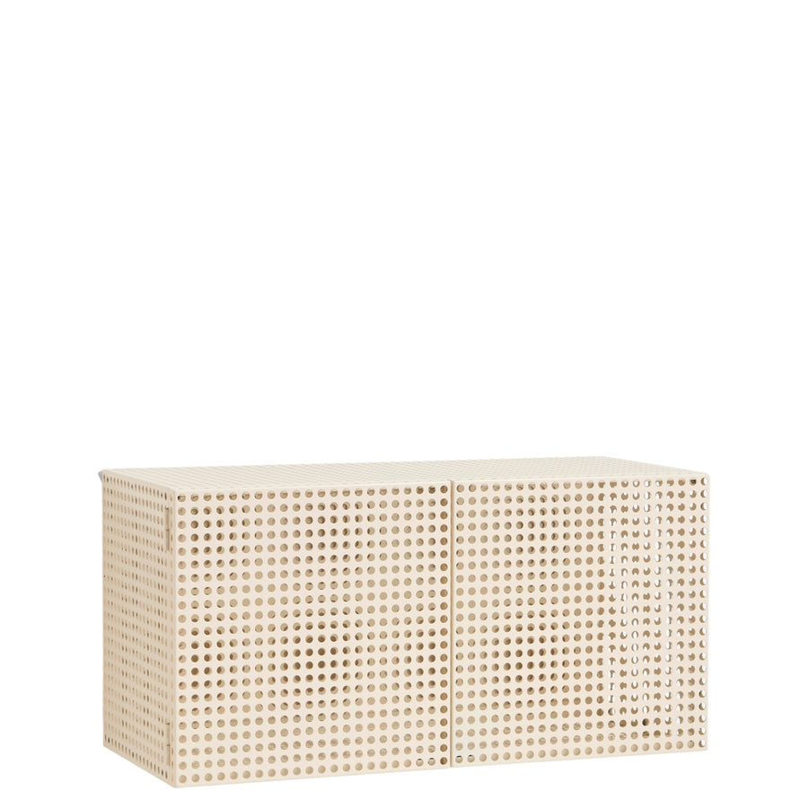 Nástenná skrinka Perforated, Eggshell
