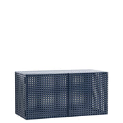 HAY Nástěnná skříňka Perforated, Steel Blue - DESIGNSPOT