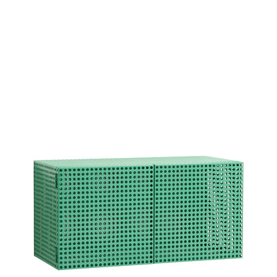 HAY Nástěnná skříňka Perforated, Soft Jade - DESIGNSPOT