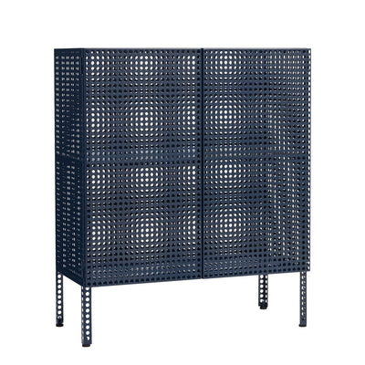 HAY Komoda Perforated, Medium, Steel Blue - DESIGNSPOT