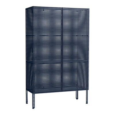 HAY Komoda Perforated, Large, Steel Blue - DESIGNSPOT