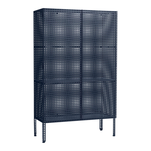 HAY Komoda Perforated, Large, Steel Blue - DESIGNSPOT