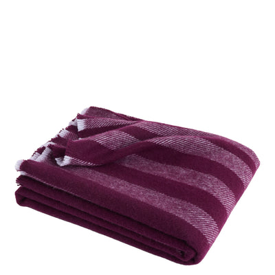 HAY Vlněný pléd Duo, Plum - DESIGNSPOT
