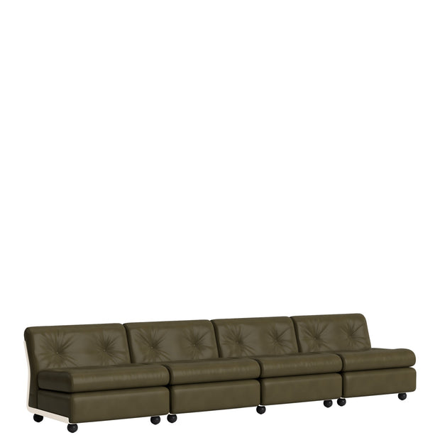 HAY Modulová sedačka Amanta, Cream Beige / Sense Forest - DESIGNSPOT