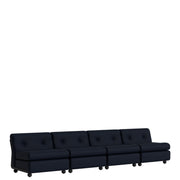 HAY Modulová sedačka Amanta, Anthracite / Maglia Blue Black - DESIGNSPOT
