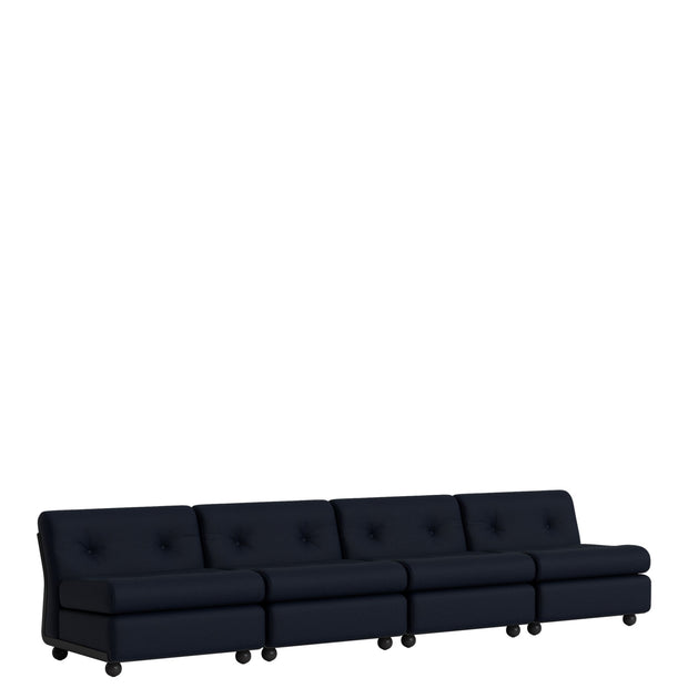 HAY Modulová sedačka Amanta, Anthracite / Maglia Blue Black - DESIGNSPOT