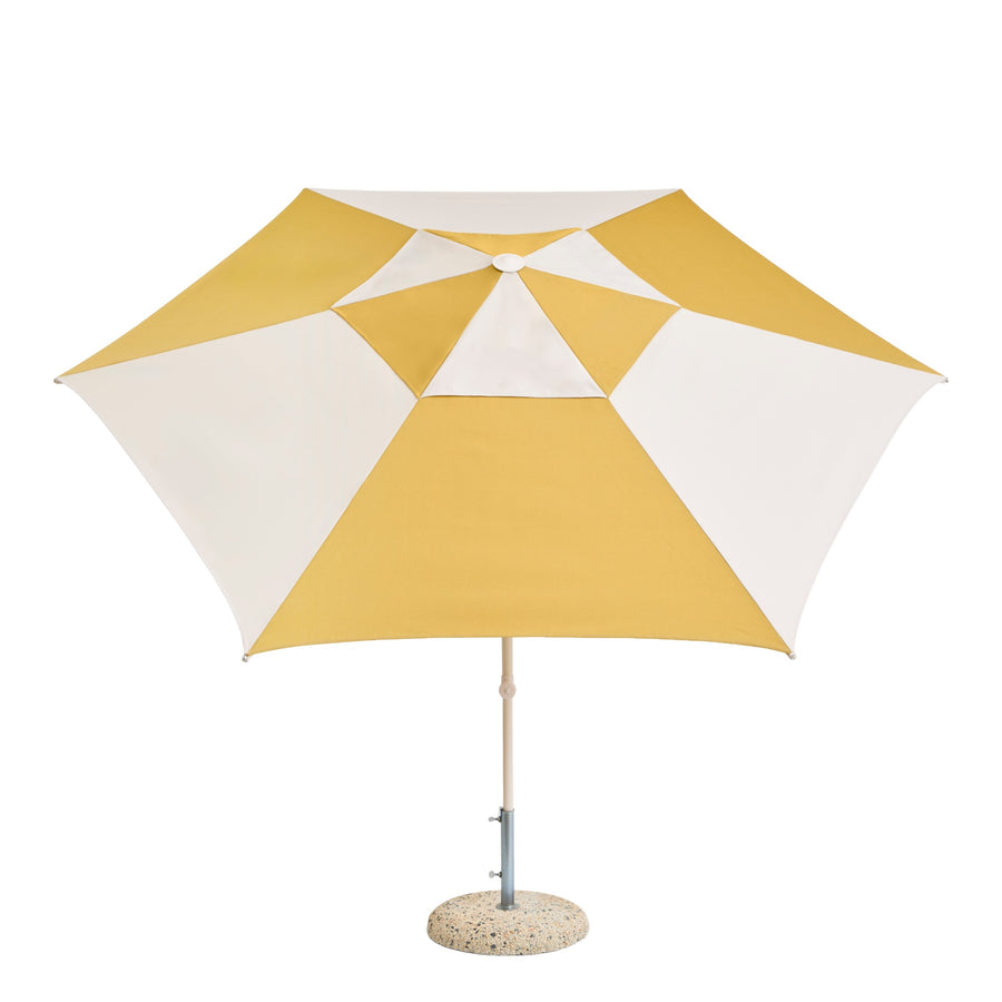 Slnečník Terrazza, Hexagon, Ochre / Off-white