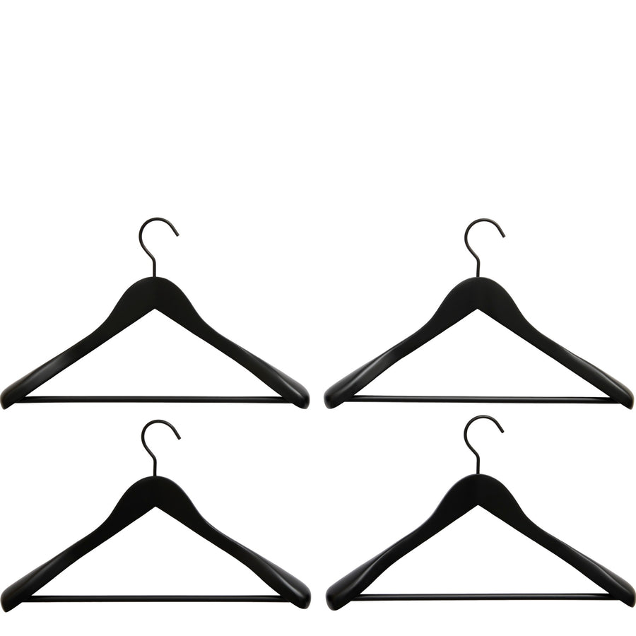 Ramienka Smooth s príčkou, set 4 ks, Wide black