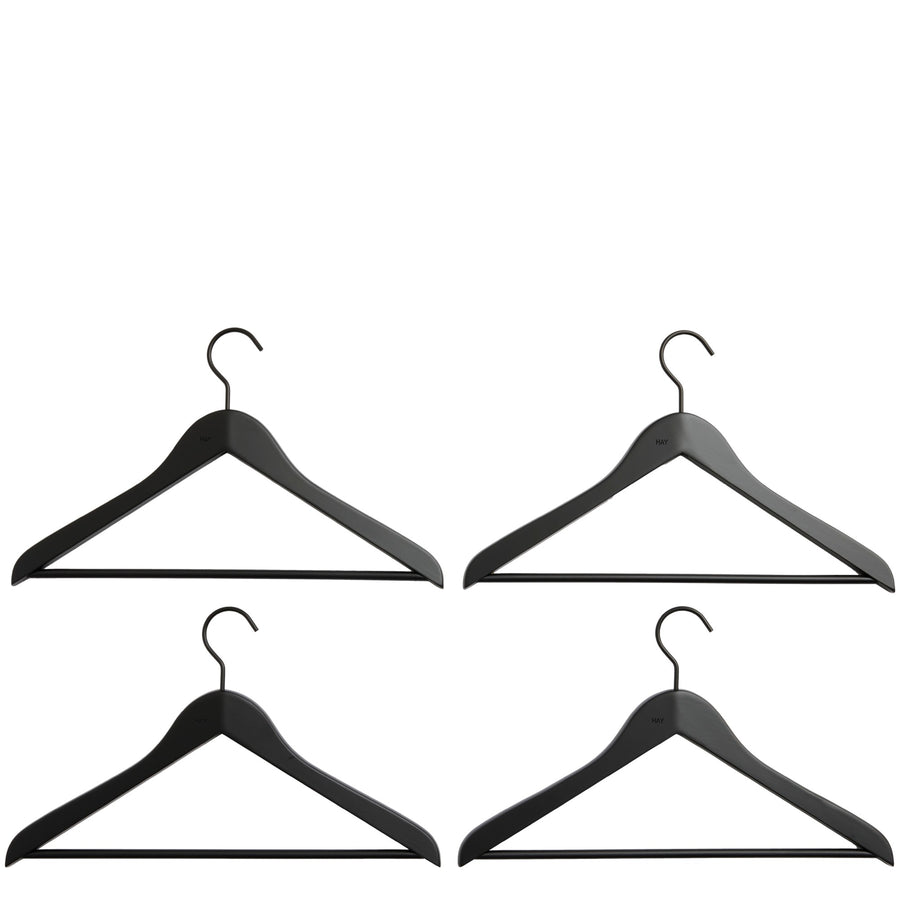 Ramienka Smooth s príčkou, set 4 ks, Slim black