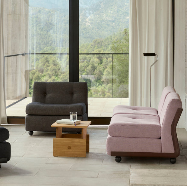HAY Modulová sedačka Amanta, Anthracite / Maglia Blue Black - DESIGNSPOT