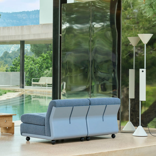 HAY Modulová sedačka Amanta, Anthracite / Maglia Blue Black - DESIGNSPOT