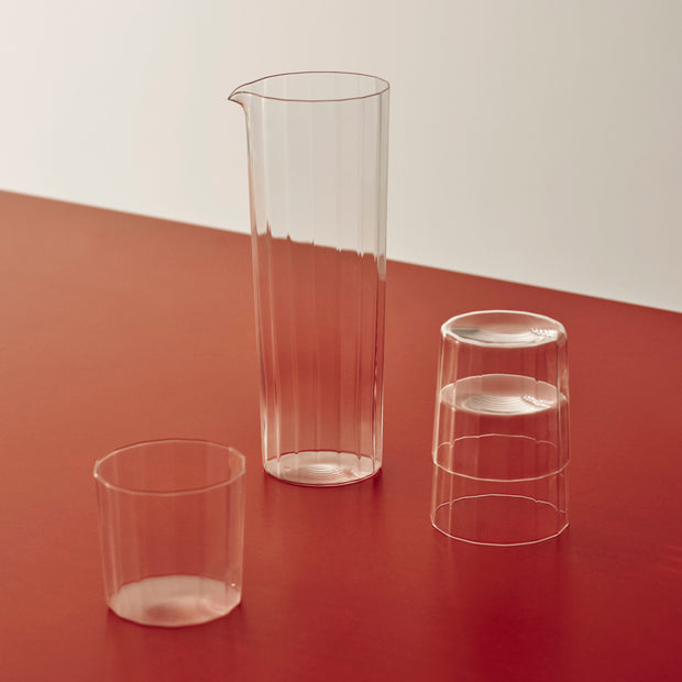 HAY Křišťálová karafa Angle, 0,9 L, Clear - DESIGNSPOT