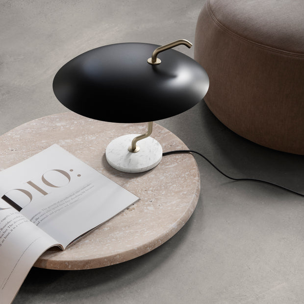 Astep Stolní lampa Model 537, Brass / Black / White - DESIGNSPOT