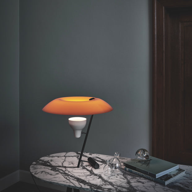 Astep Stolní lampa Model 548, Dark Burnish Brass / Orange - DESIGNSPOT