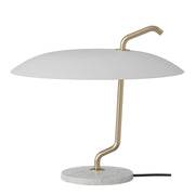Astep Stolní lampa Model 537, Brass / White / White - DESIGNSPOT