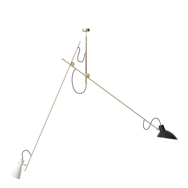 Astep Závěsné svítidlo VV Cinquanta, Brass / Black / White - DESIGNSPOT