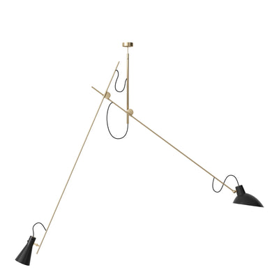 Astep Závěsné svítidlo VV Cinquanta, Brass / Black - DESIGNSPOT