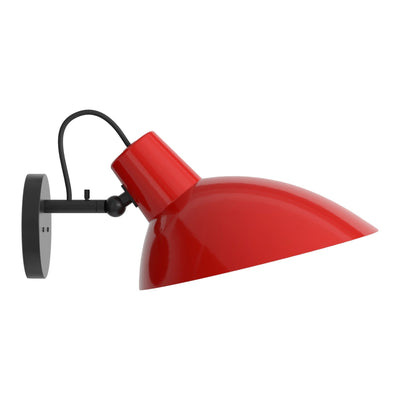 Astep Nástěnná lampa VV Cinquanta, Black / Red - DESIGNSPOT