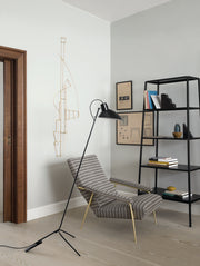 Astep Stojací lampa VV Cinquanta, Black / Black - DESIGNSPOT