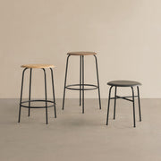 Audo Copenhagen Stolička Afteroom Stool, Veneer, Dark Oak - DESIGNSPOT