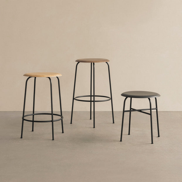 Audo Copenhagen Stolička Afteroom Stool, Veneer, Dark Oak - DESIGNSPOT