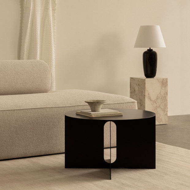 Audo Copenhagen Konferenční stolek Androgyne Ø63, Black - DESIGNSPOT