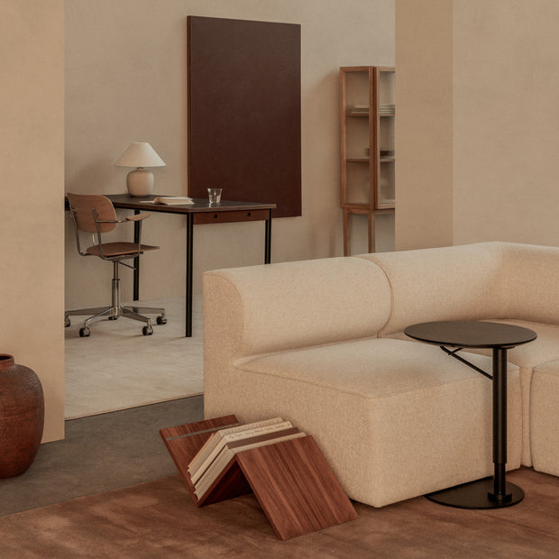 Audo Copenhagen Kancelářská židle Co Task s područkami, Chrome / Natural Oak - DESIGNSPOT