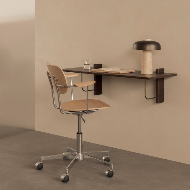 Audo Copenhagen Nástěnný stůl Corbel Desk, Dark Oak - DESIGNSPOT