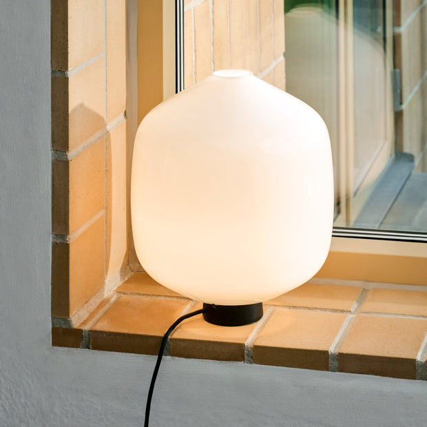 HAY Stolní lampa Buoy Glass, Small, White - DESIGNSPOT