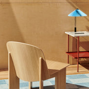 HAY Stolní lampa Matin 300, Mirror Base, Placid Blue - DESIGNSPOT
