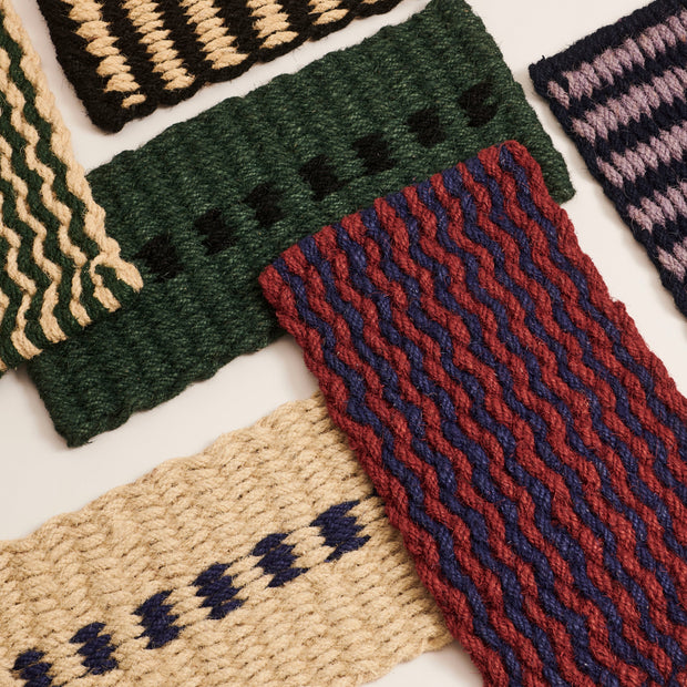 HAY Rohožka Coco, Wide, Lavender and Navy - DESIGNSPOT